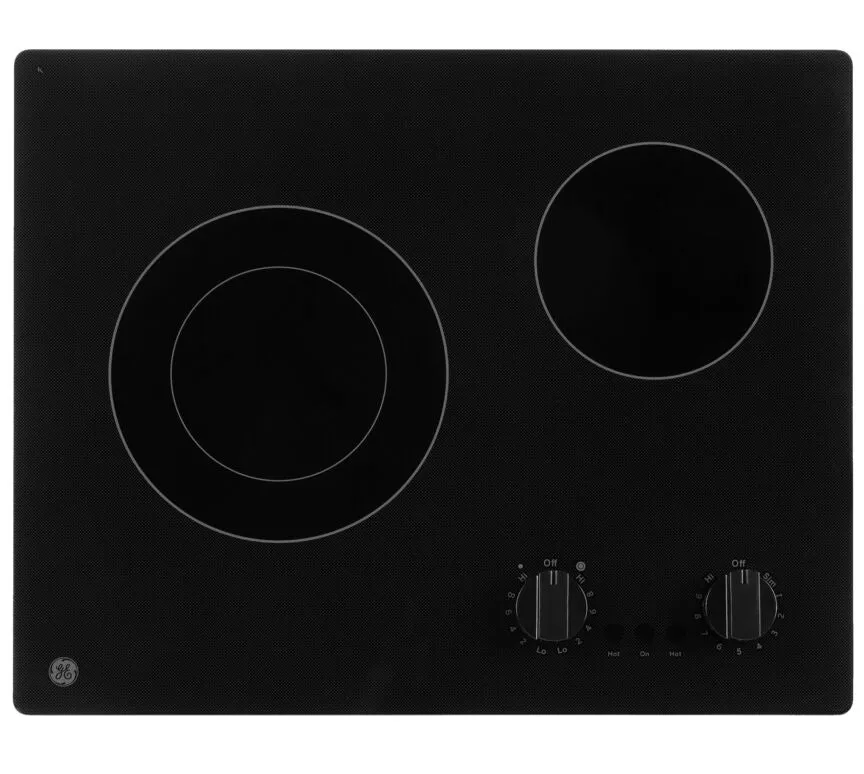 GE 21" Electric Cooktop Black - JP3021DPBB