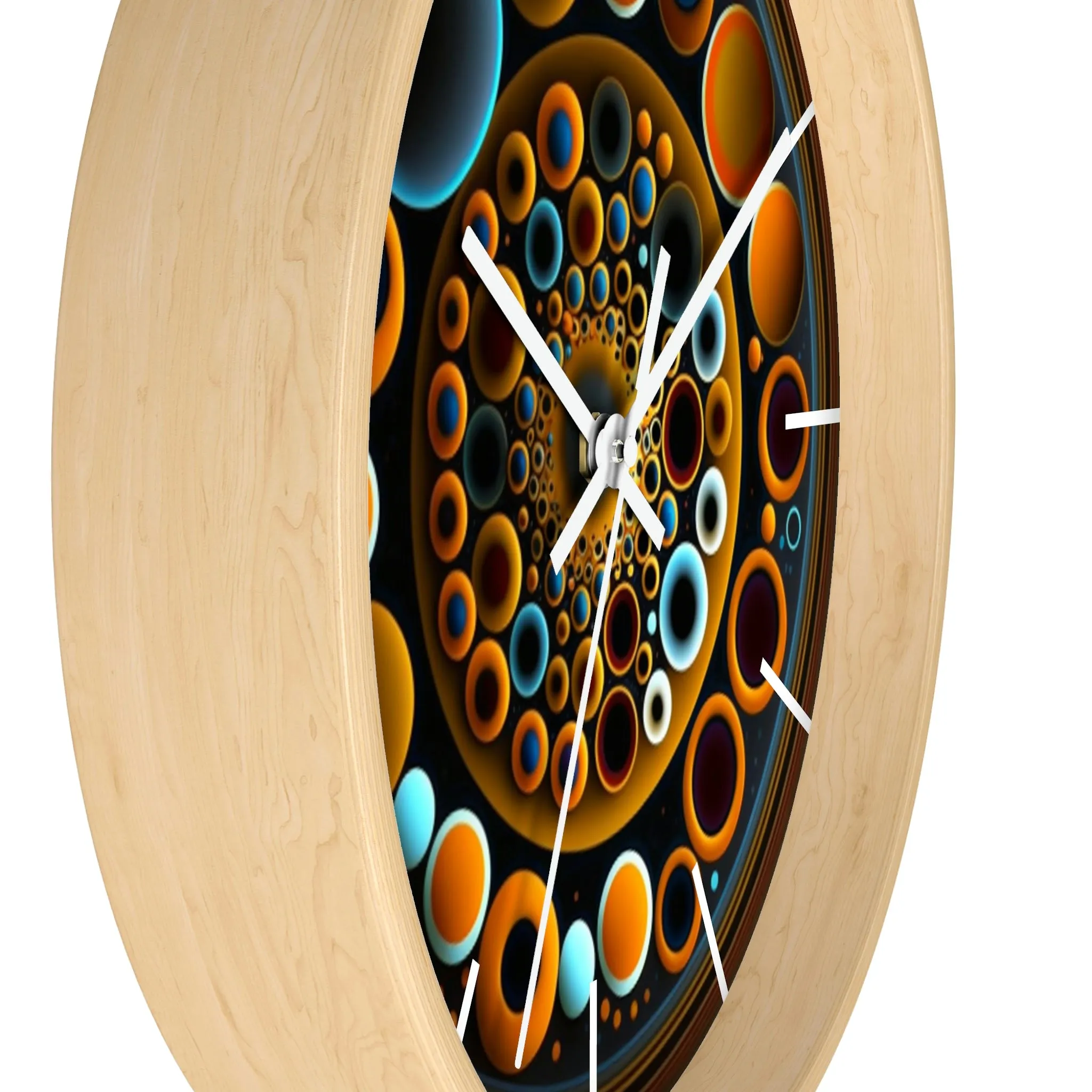 Geometric Wall Clock #9 w/ lines