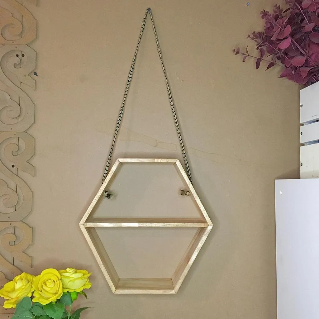 Geometric/Hexagonal Handmade Shelf By Miza