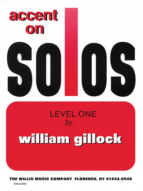 Gillock - Accent on Solos, Level 1 - Piano Method