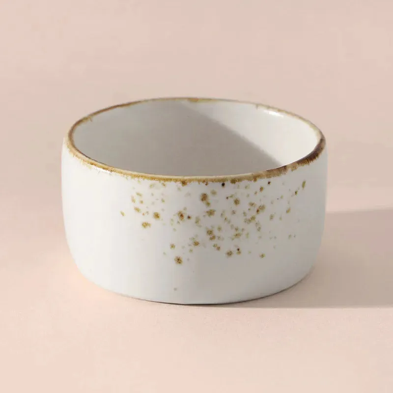 Gold Splatter Dessert Bowl