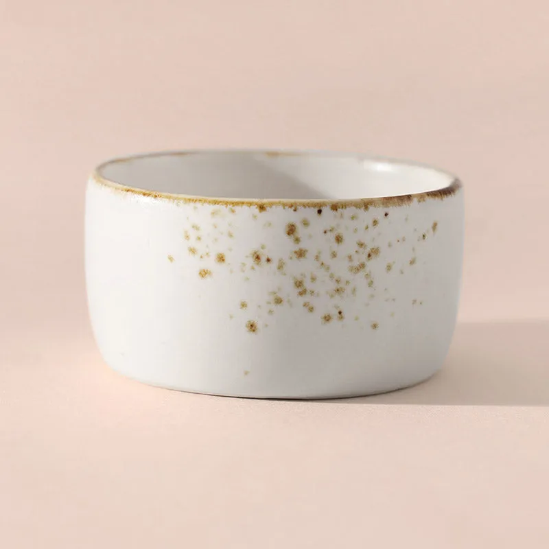 Gold Splatter Dessert Bowl