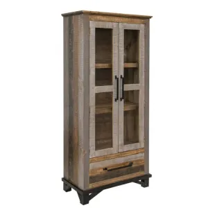 Greenview Loft Solid Wood Bookcase / Bar / Display Cabinet