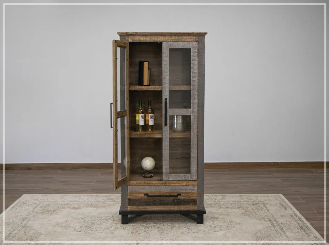 Greenview Loft Solid Wood Bookcase / Bar / Display Cabinet