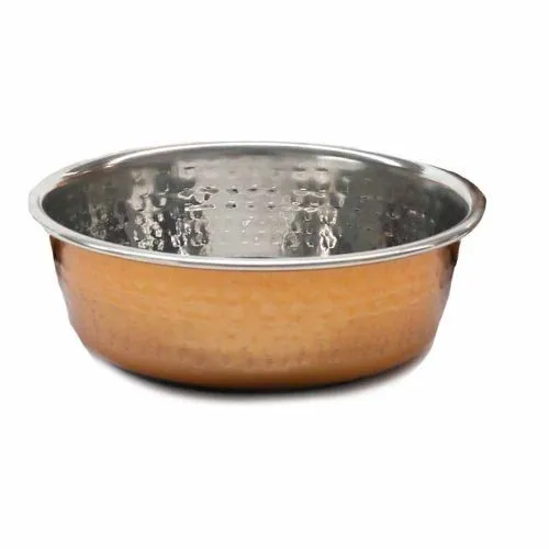 Hammered Copper Pet Bowl 1900ml