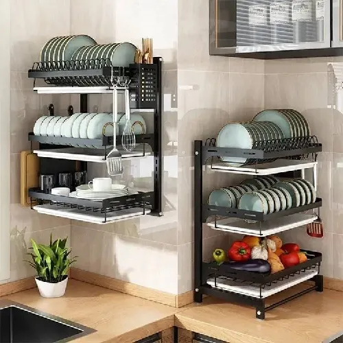 Hanging Kitchen Stainless Steel Dish Rack