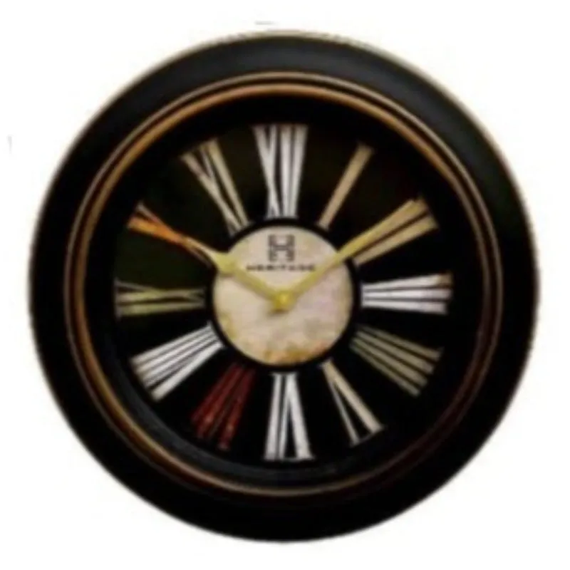 Heritage Ocean Wall Clock Black