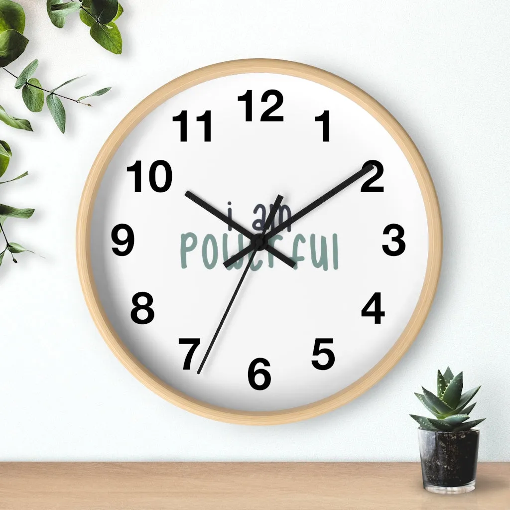 IAC HoIAC  Home & Livings-Home Decor  /Wall clock /I am powerful black with green