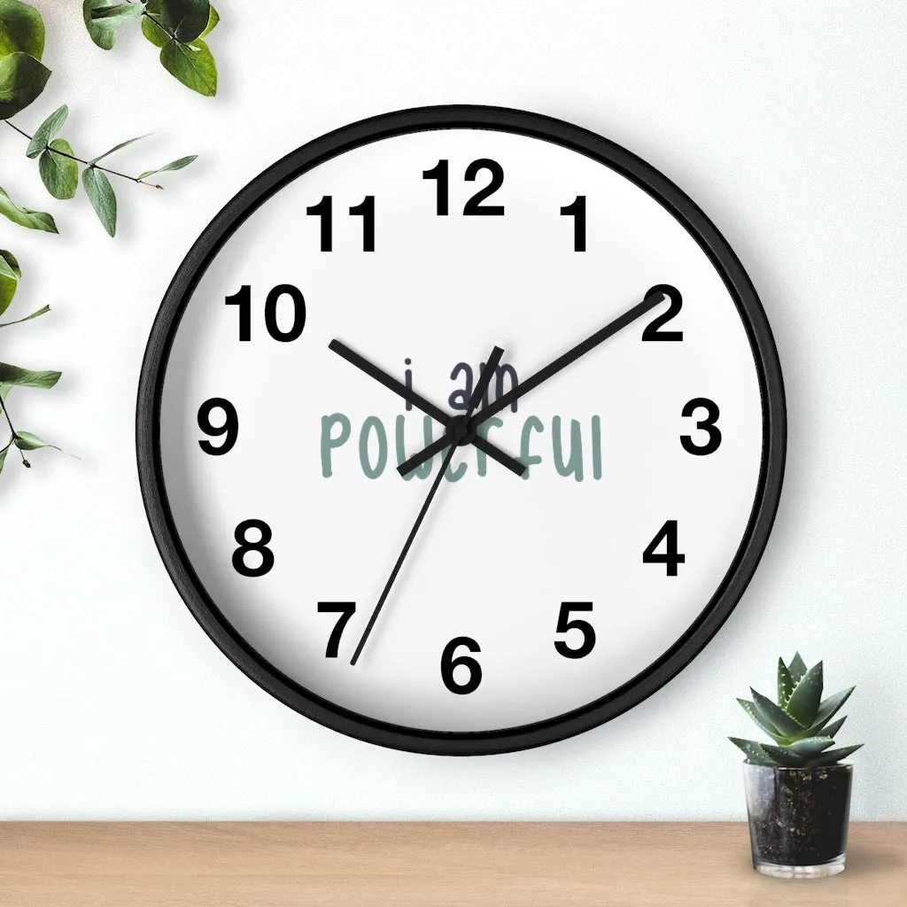 IAC HoIAC  Home & Livings-Home Decor  /Wall clock /I am powerful black with green