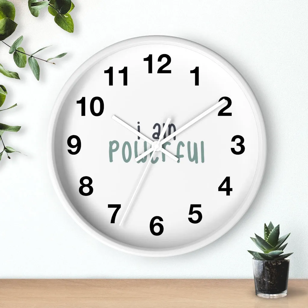 IAC HoIAC  Home & Livings-Home Decor  /Wall clock /I am powerful black with green