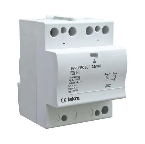 ISPRO-K BSR 75/440 (3 0), Class I,II / Type 1,2 / B,C, Surge Protection Device (SPD) with Remote Contact, 3 Pole 75kA,440VAC, DIN Rail Mount, L/N-PE, L-PEN, L-N, N-PE High Energy MOV and GDT