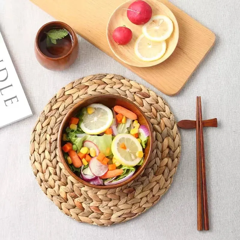 Japanese Jujube Wood Eco-Friendly Soup and Salad Bowls