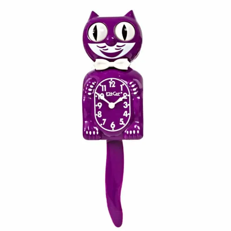 Kit-Cat Klock Boysenberry Kit-Cat (15.5″ high)