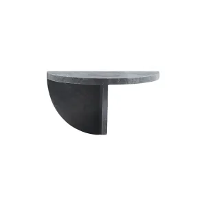 Marble Wall Night Stand | Black 36x18x18cm