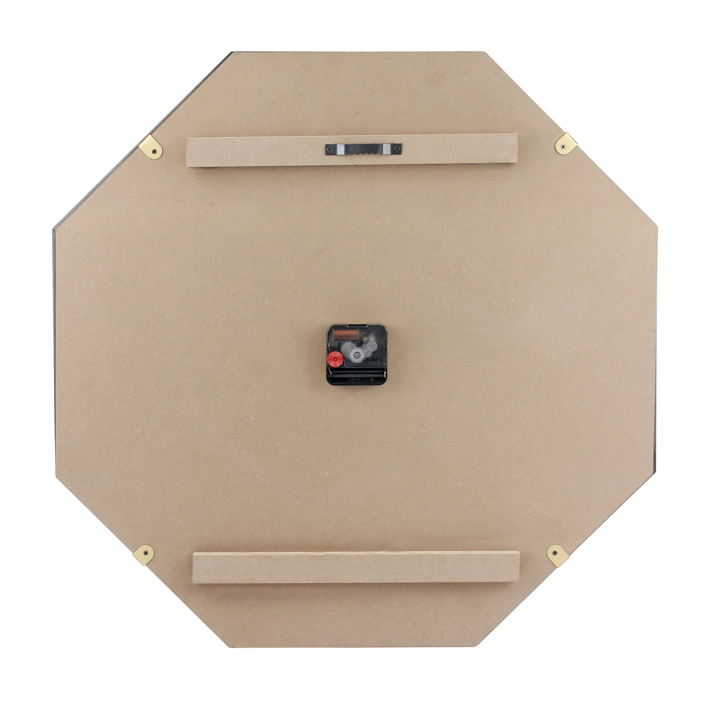 MDF Octagon Open Face White with Gold