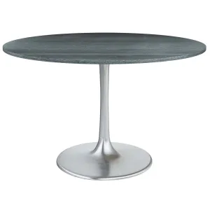 Metropolis Round Dining Table, Gray