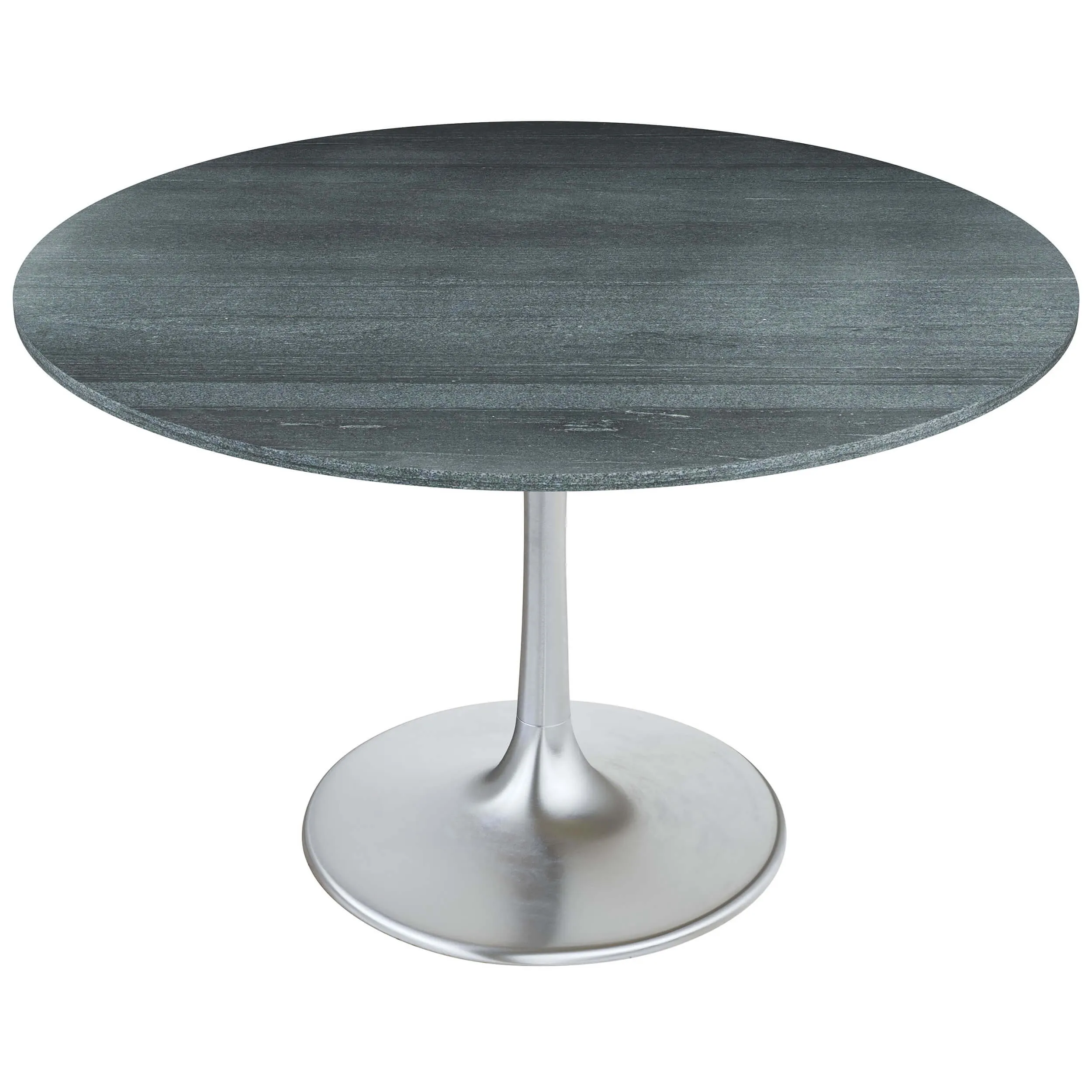 Metropolis Round Dining Table, Gray