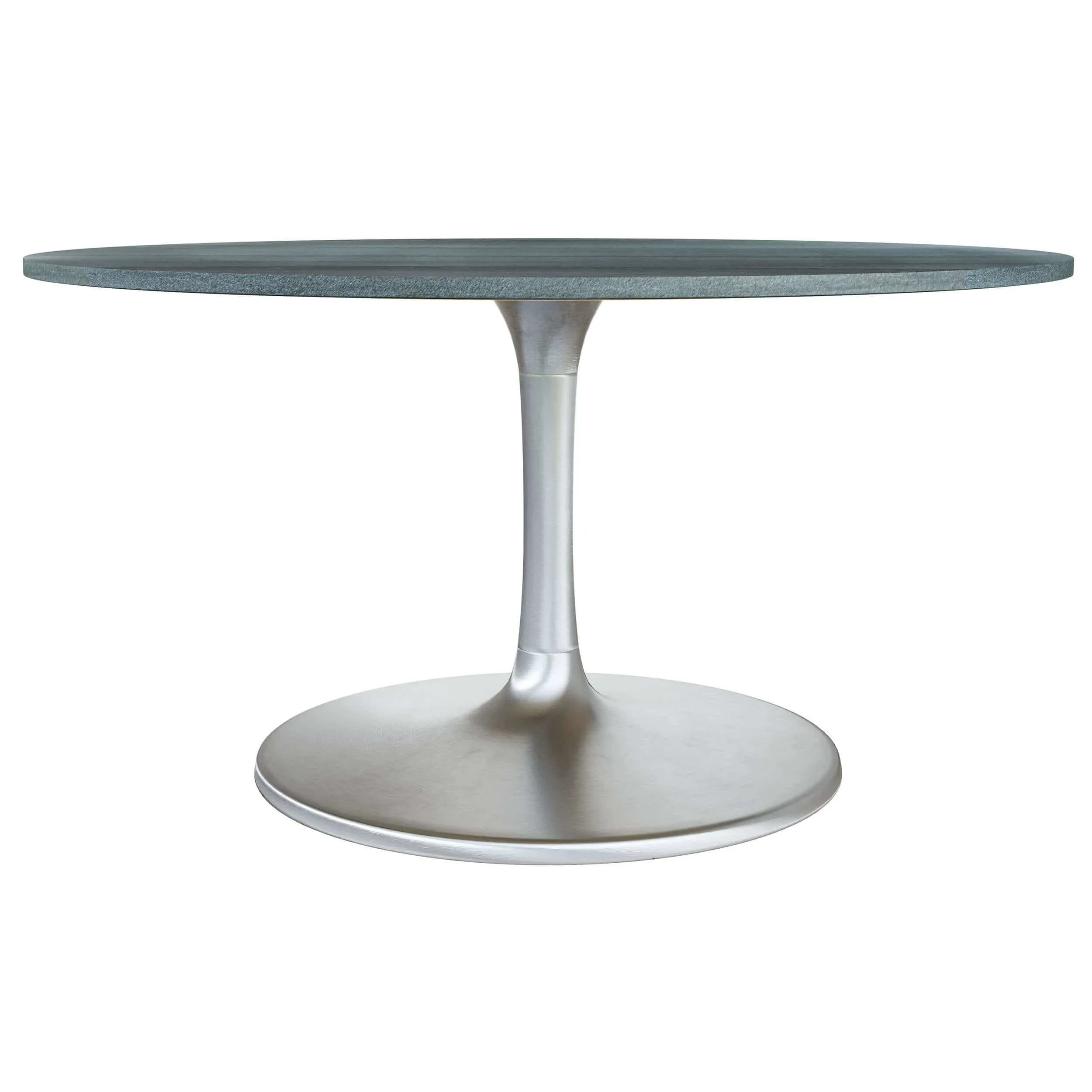 Metropolis Round Dining Table, Gray