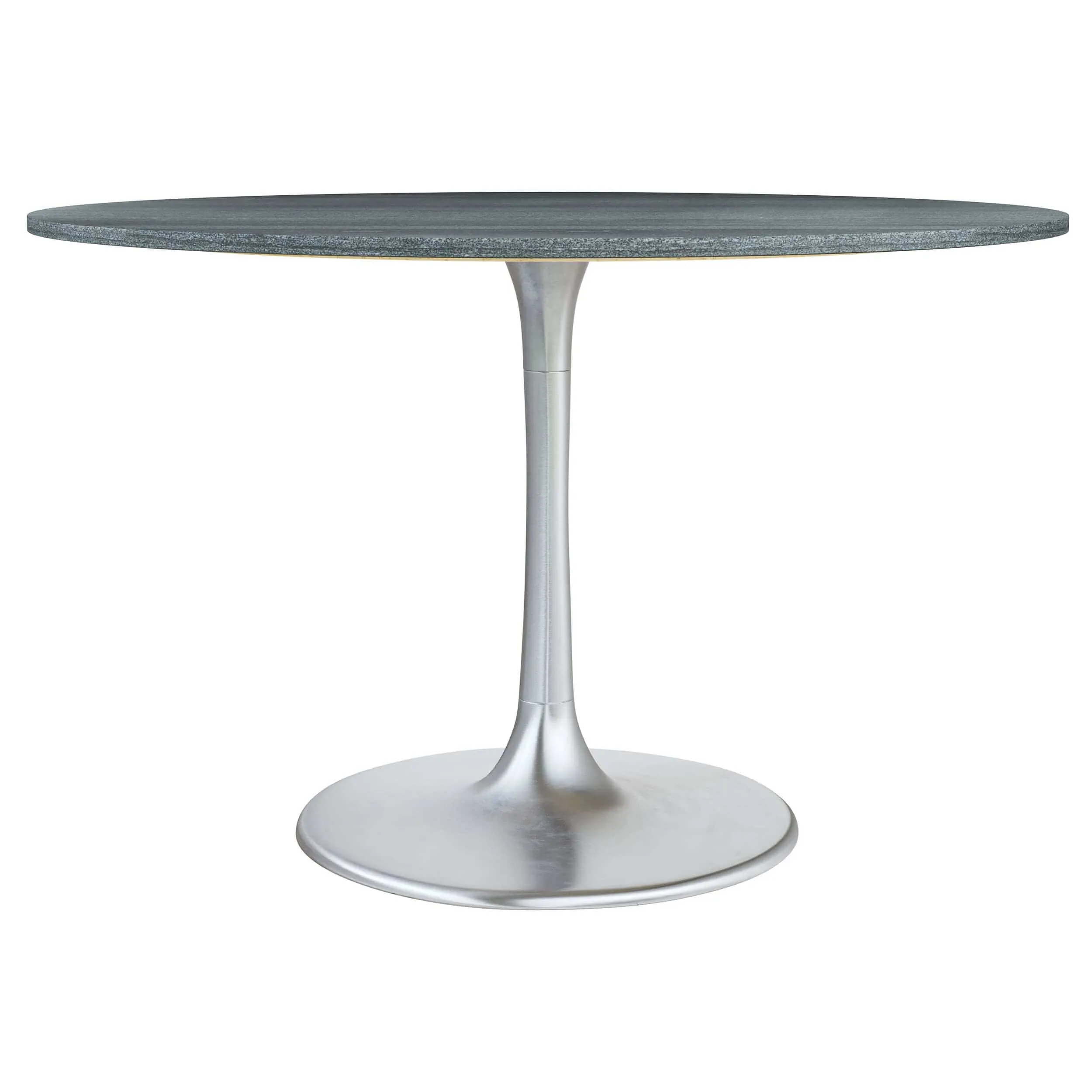 Metropolis Round Dining Table, Gray