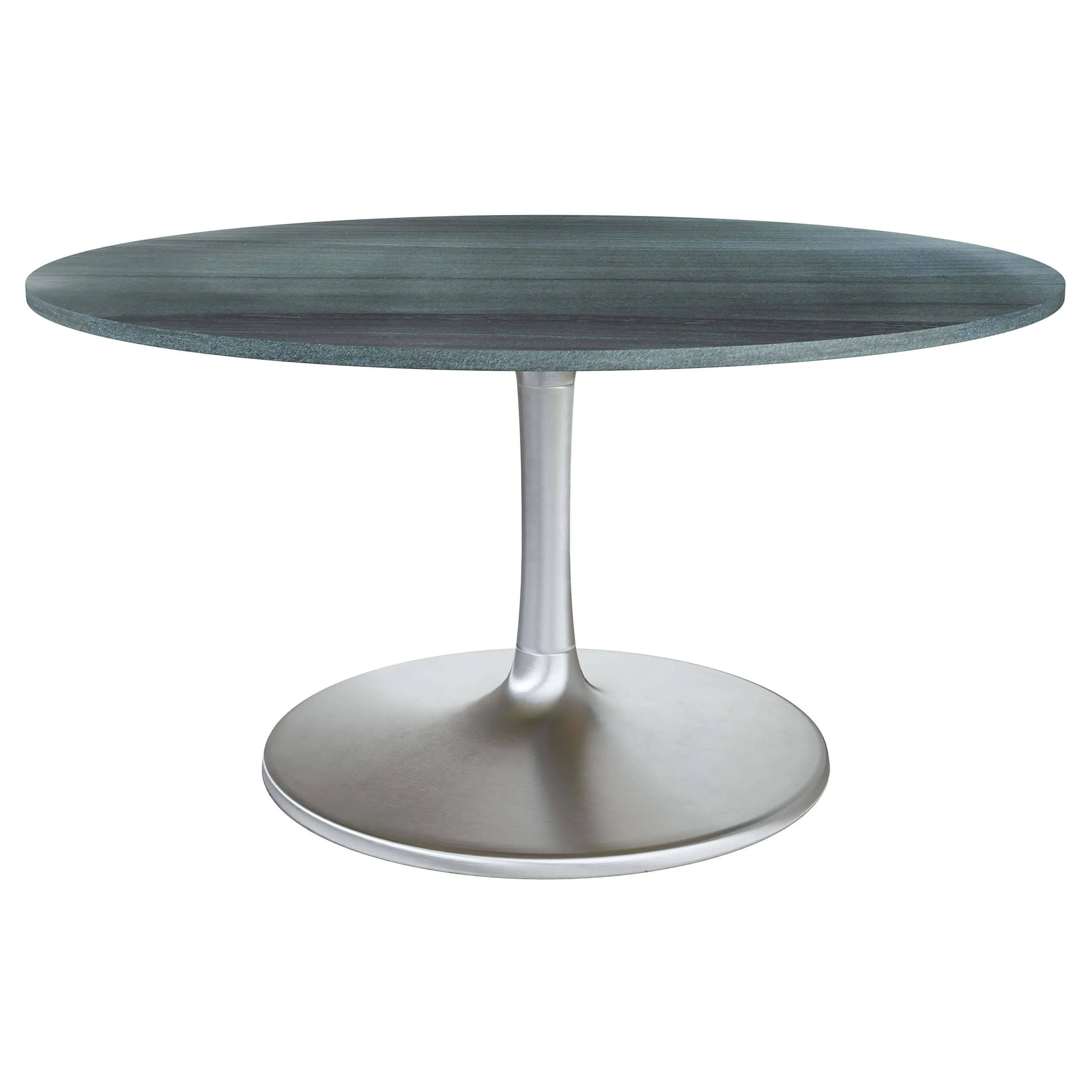 Metropolis Round Dining Table, Gray