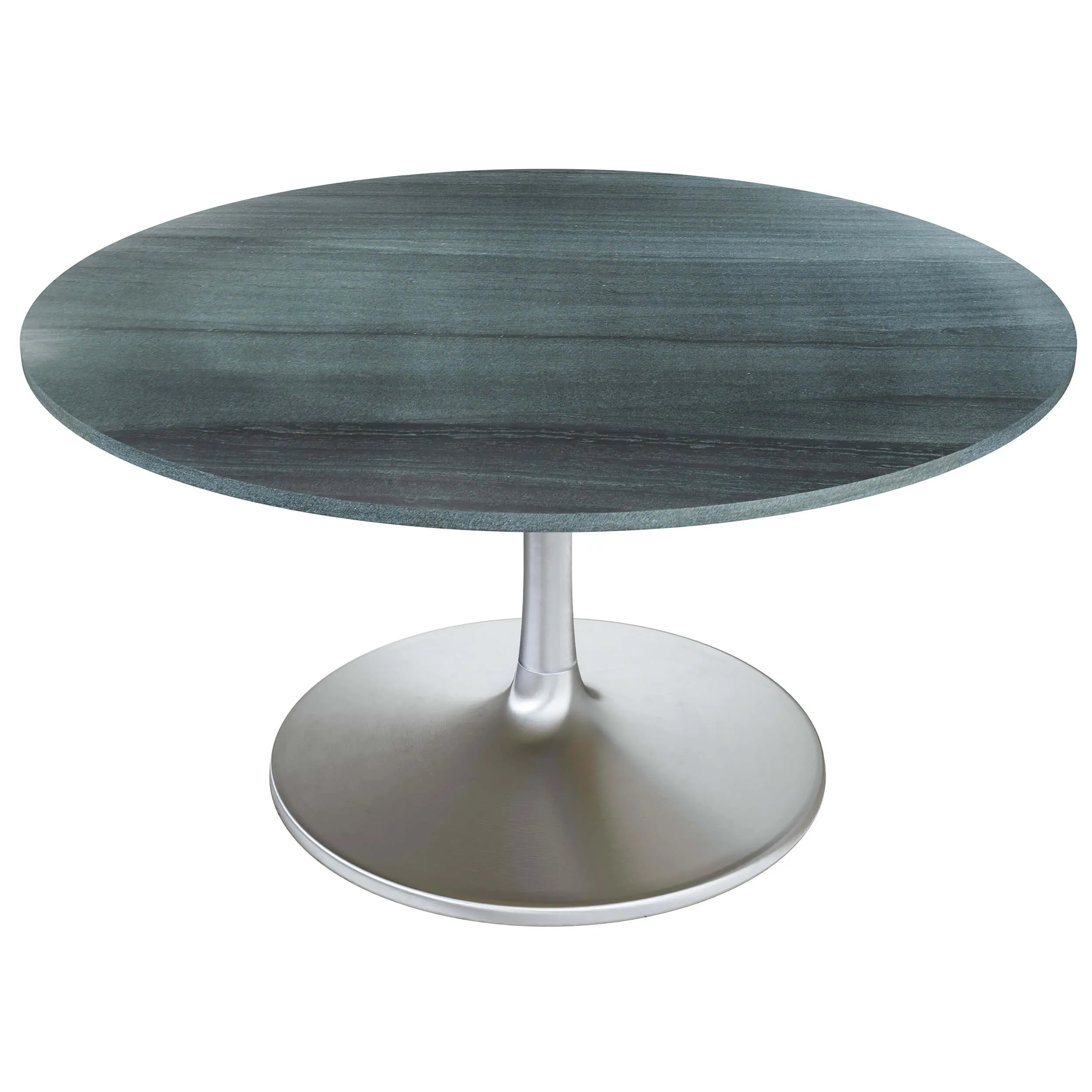 Metropolis Round Dining Table, Gray