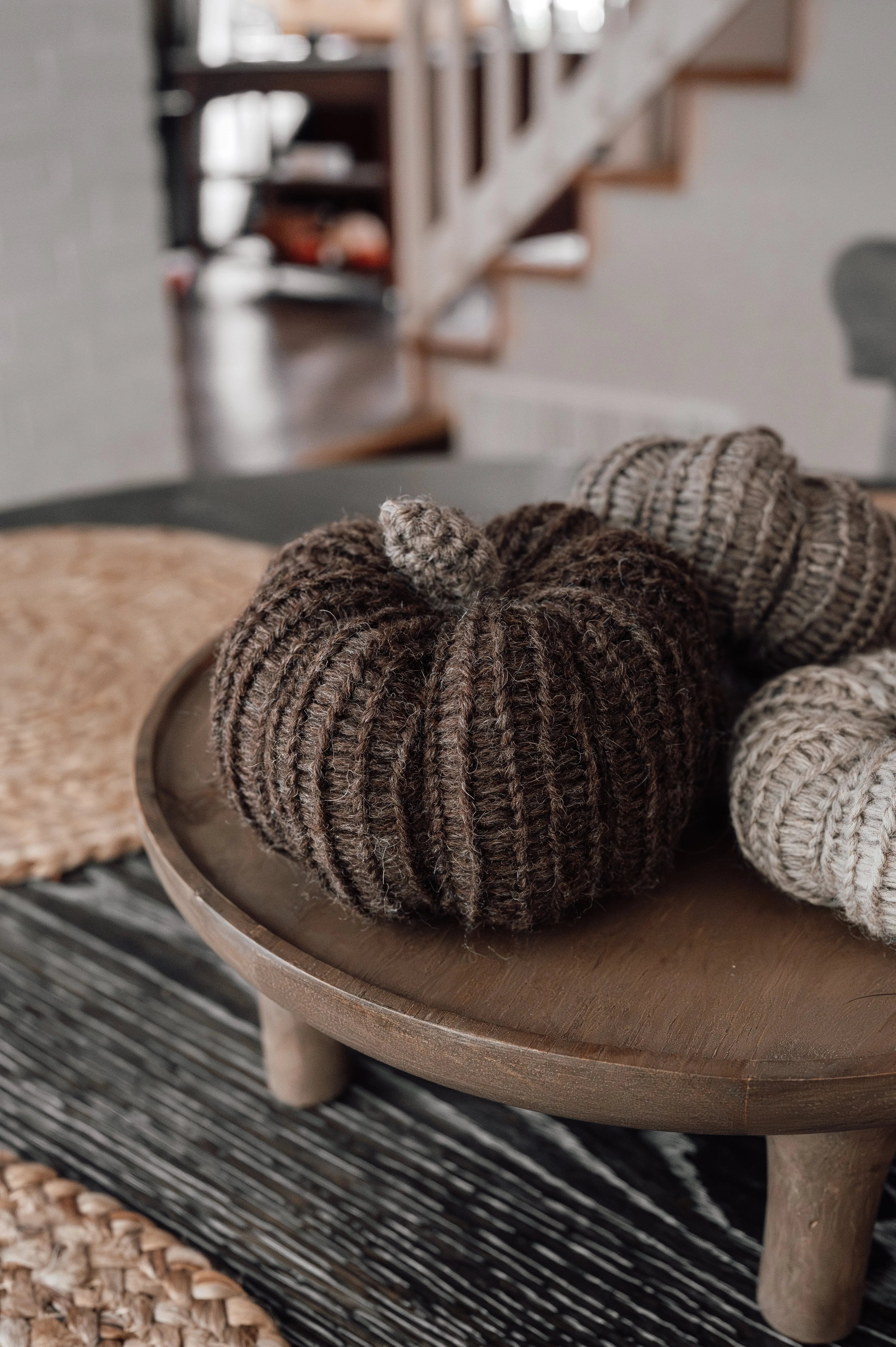 Mini Knit Pumpkins