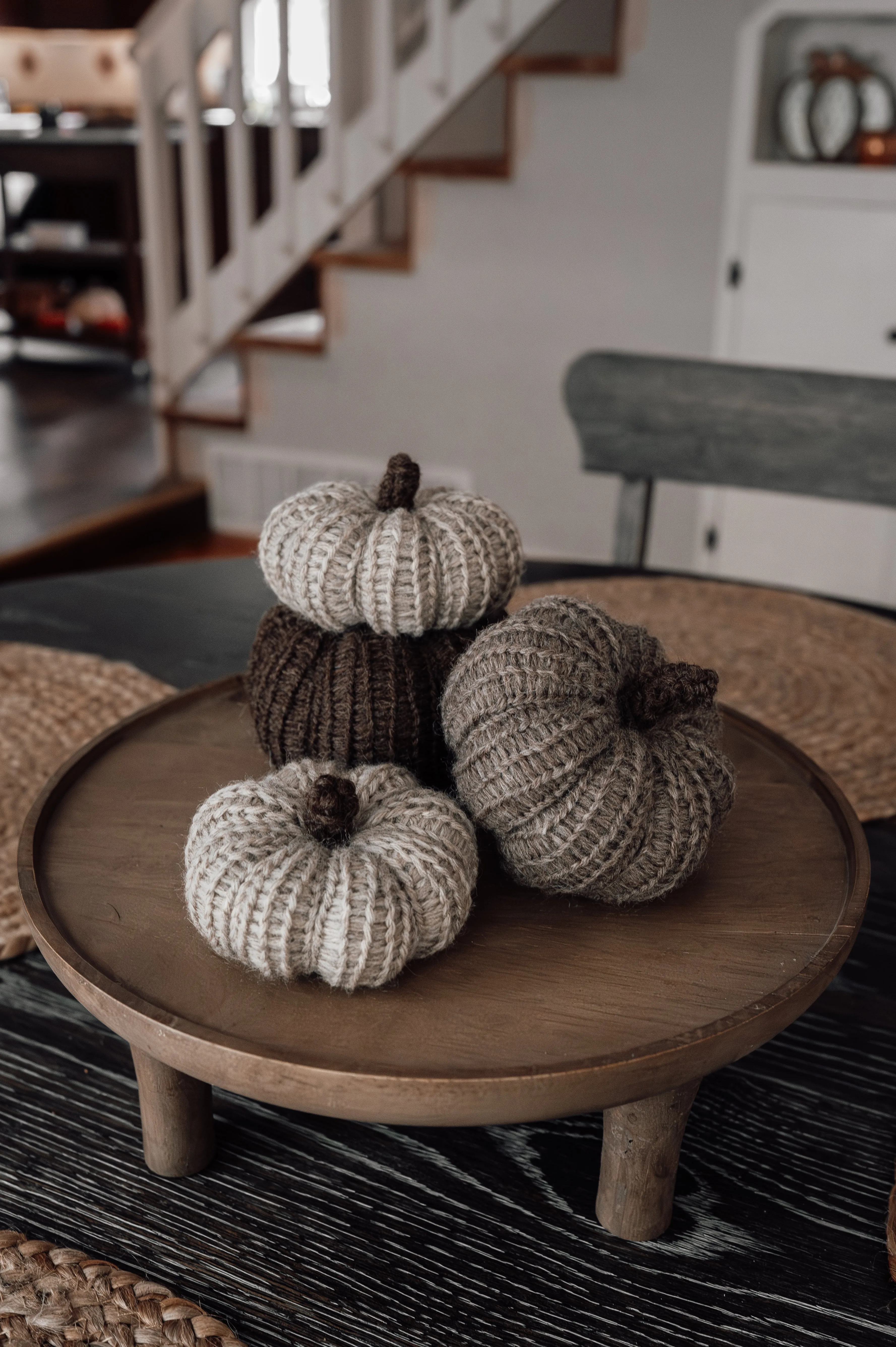 Mini Knit Pumpkins