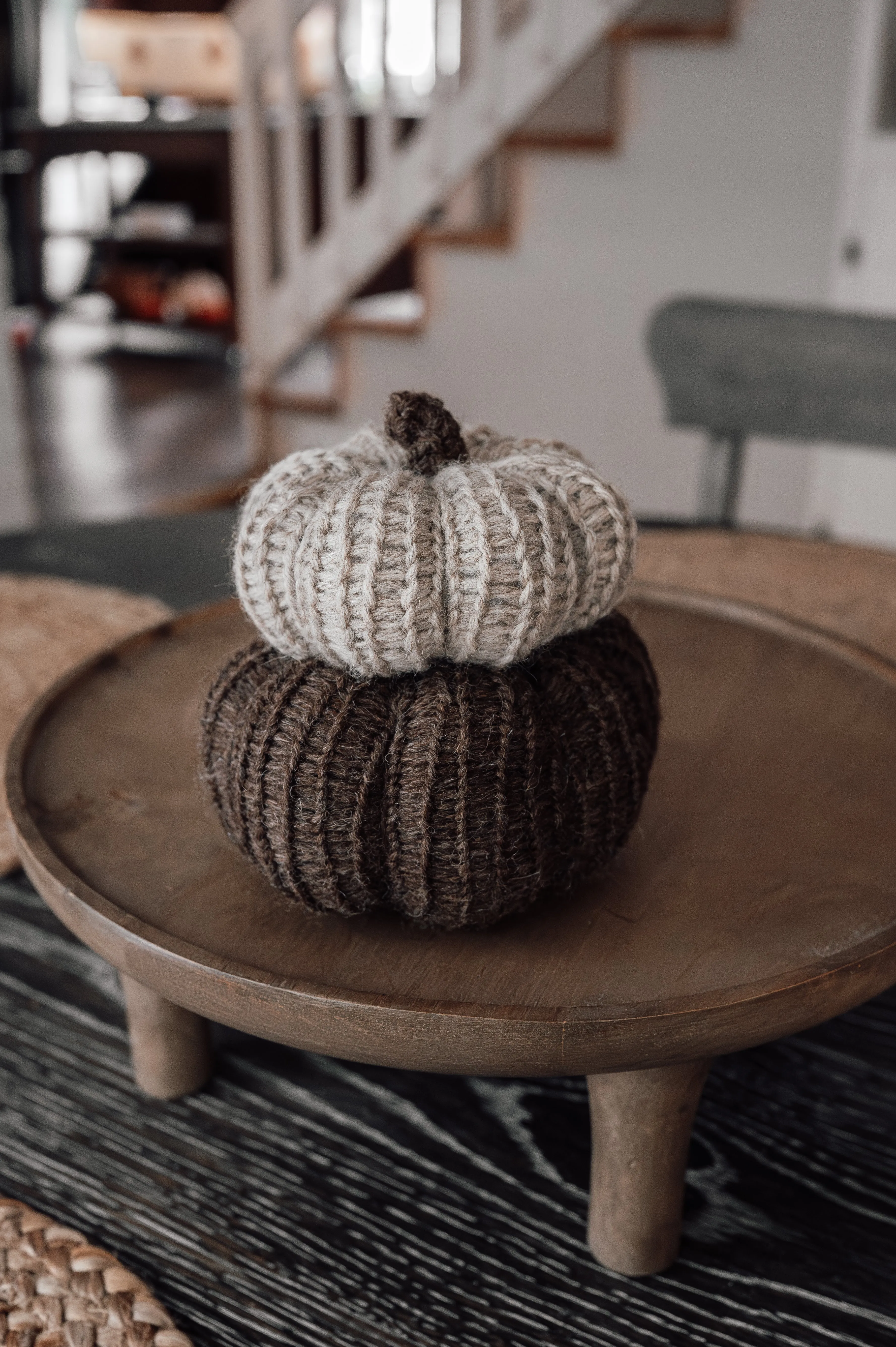 Mini Knit Pumpkins