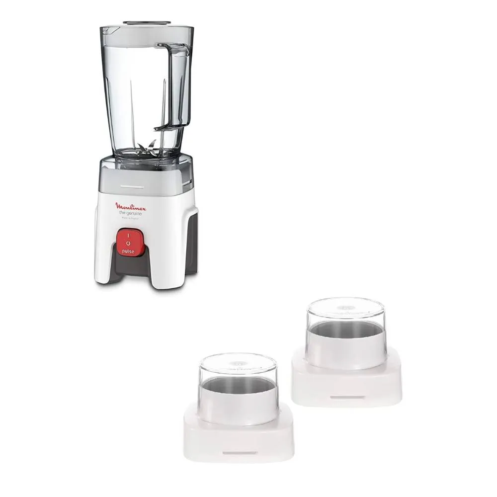 Moulinex, Genuine 1.75 L Blender mixer, with Grinder and Grater Accessories