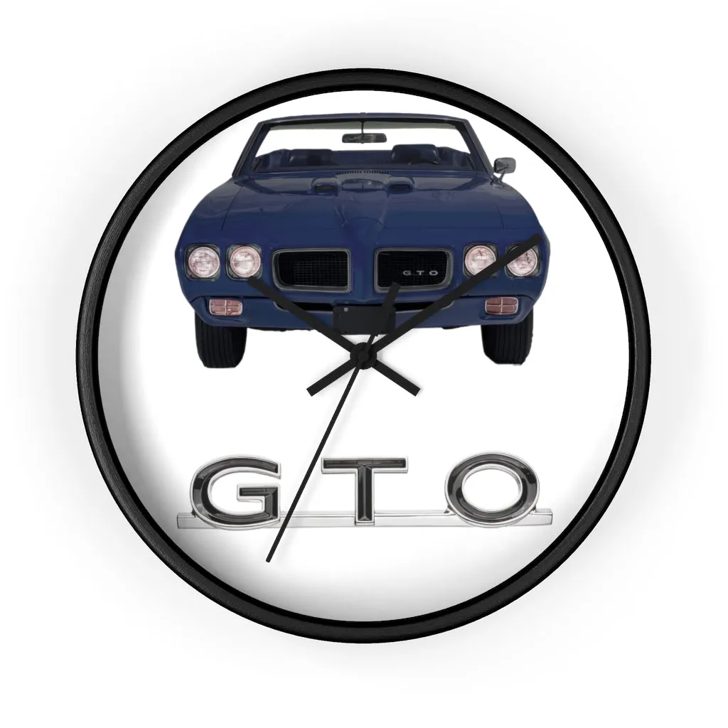 Navy GTO 1970 Wall clock Gift Decor Classic Muscle