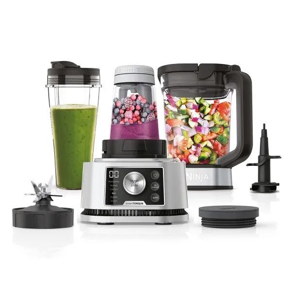 Ninja 1200W 3-in-1 Foodi Power Nutri Blender with Smart Torque & Auto-iQ - Silver | CB350UK