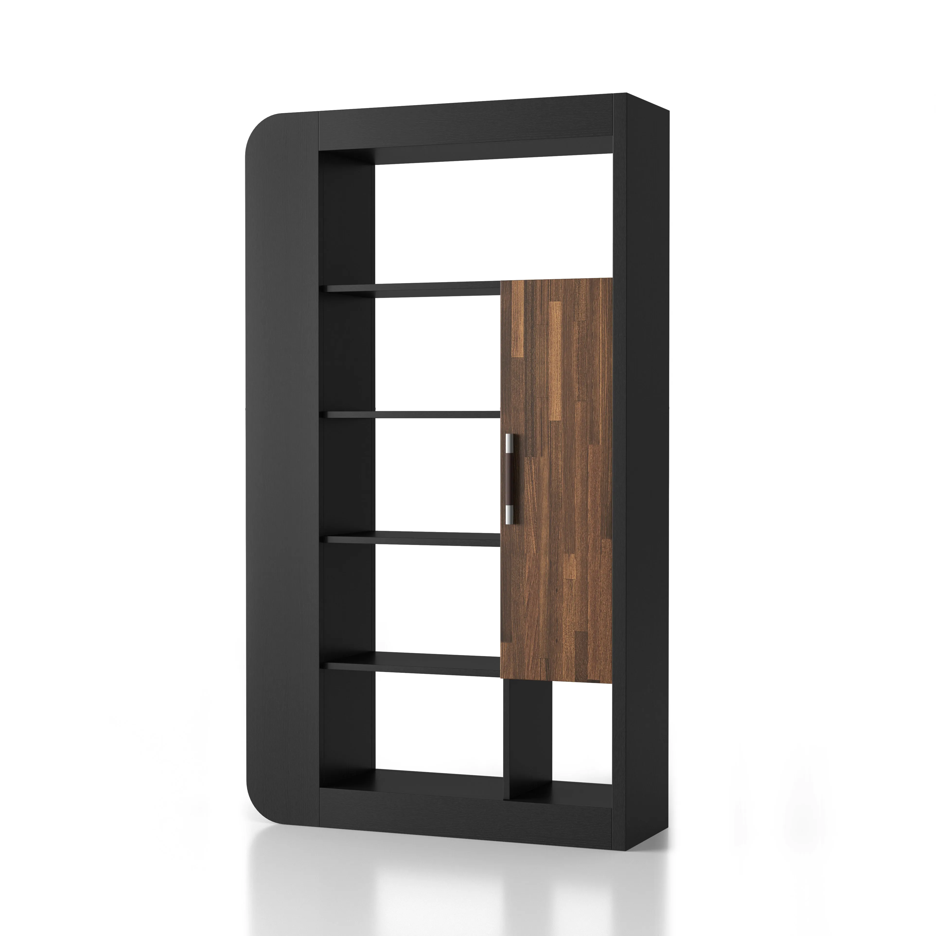 Ochoa Black 13-Shelf Bookcase Room Divider (71-inches Tall)