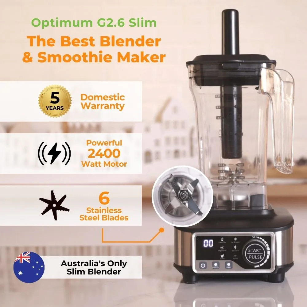 Optimum G2.6 Slim Platinum Series - The Best Blender & Smoothie Maker