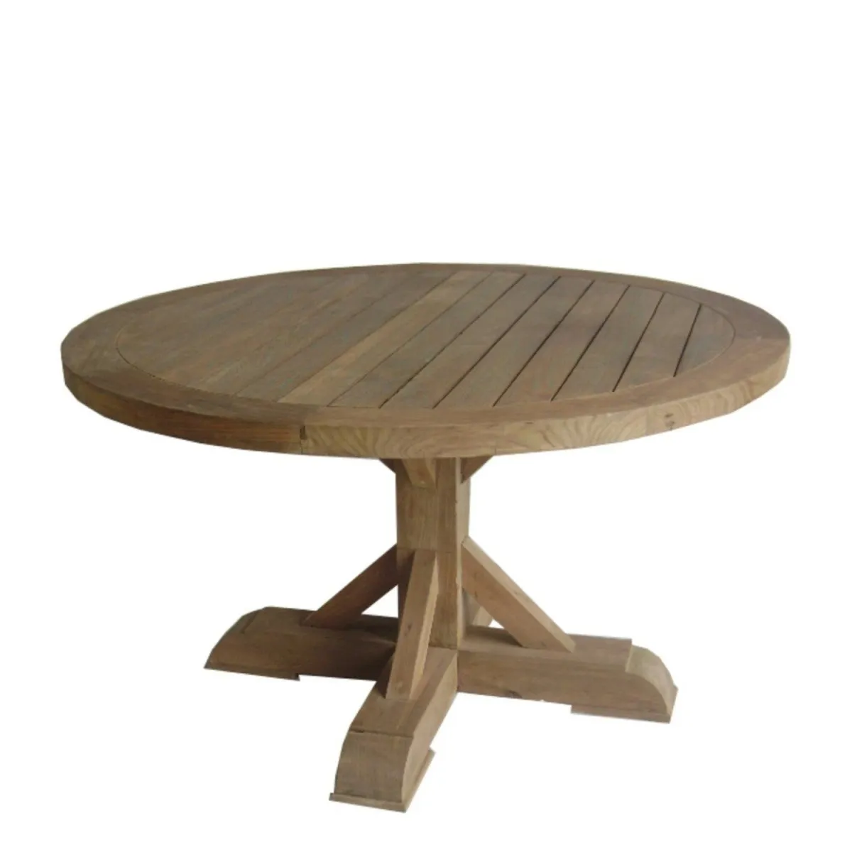 Padmas Plantation Xena Reclaimed Outdoor Teak Round Dining Table