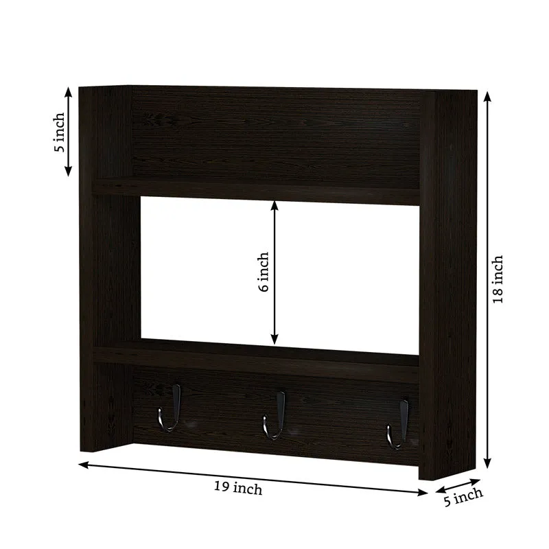 Plita Wall Shelf - Dark Brown