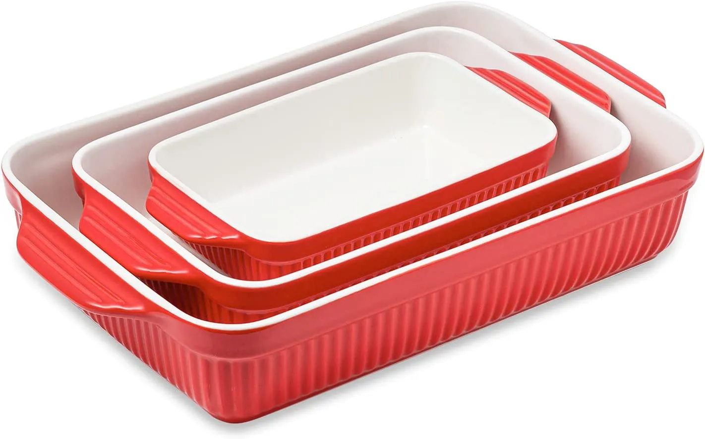 Porcelain Baking Dishes, Rectangular  Set of 3