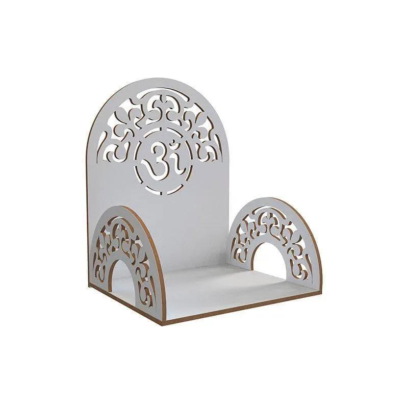 Religious Heaven Door Wall Mandir - White