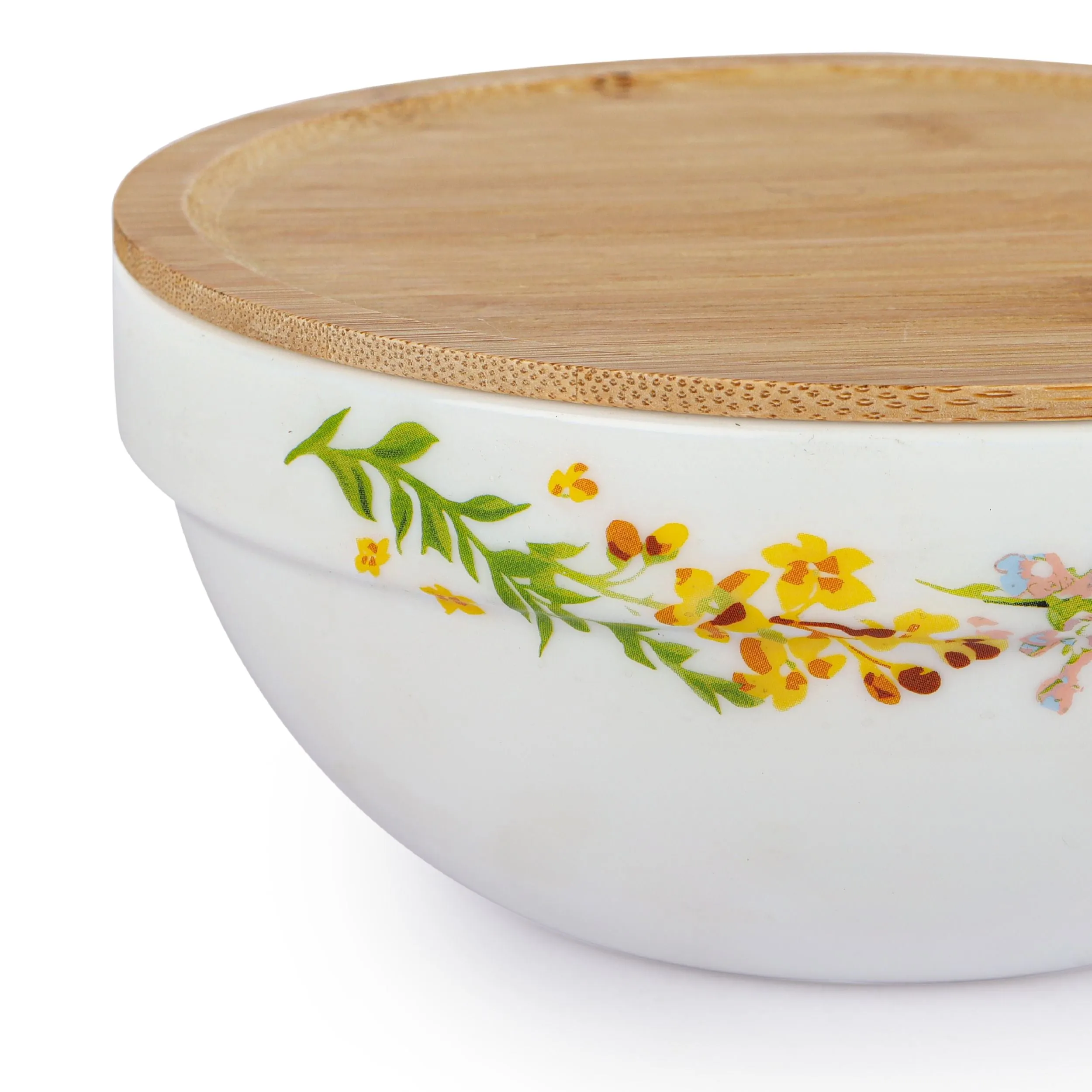 Royale Series Mixing bowls with bamboo lid Gift Set, 3 Pieces