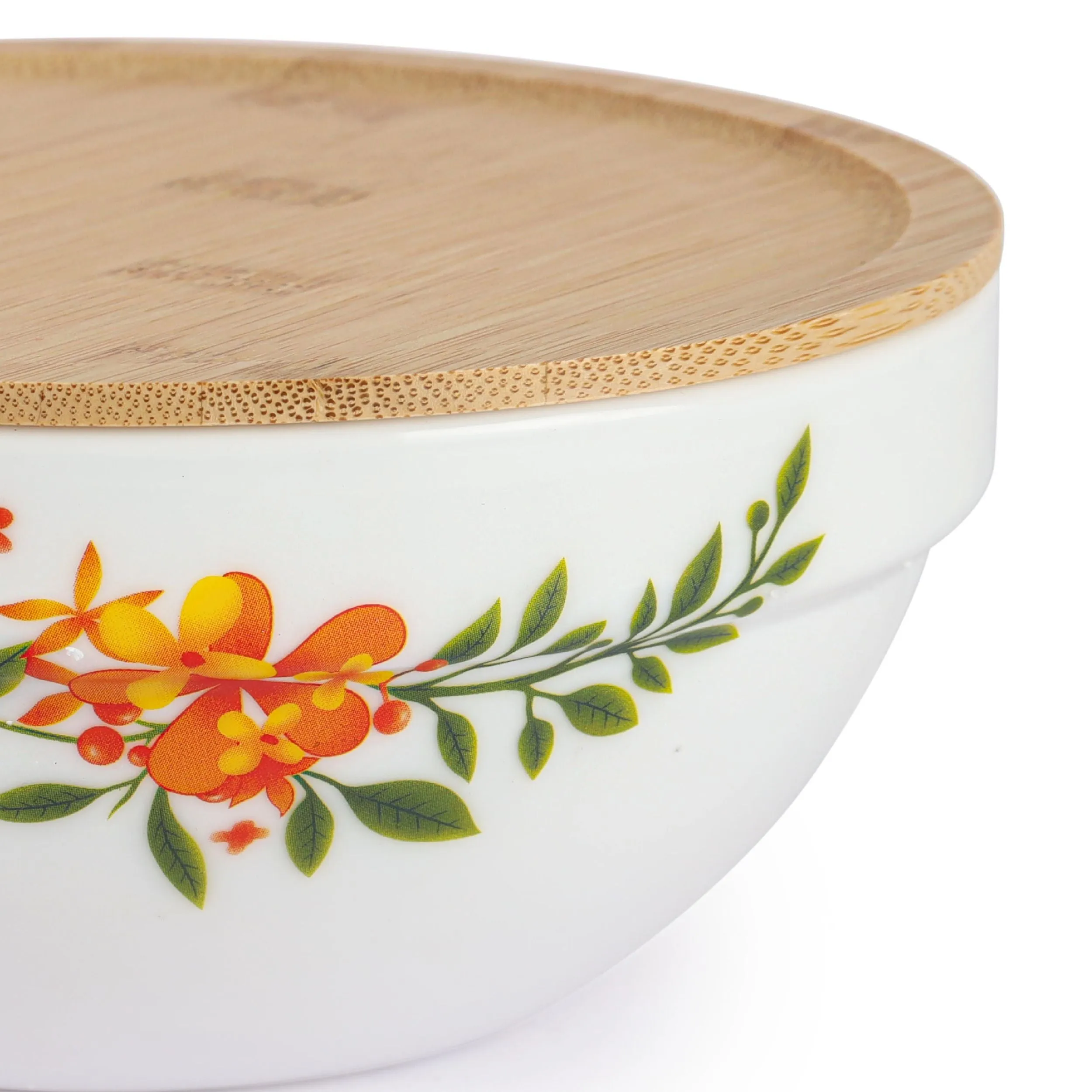 Royale Series Mixing bowls with bamboo lid Gift Set, 3 Pieces