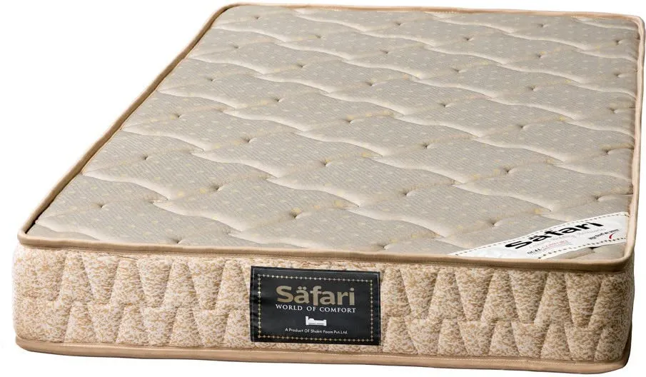 Safari | 5 Years Warranty | Bonded   PU Queen Size Bed Mattress, Comfort 5 inch Thickness (75x66x5)