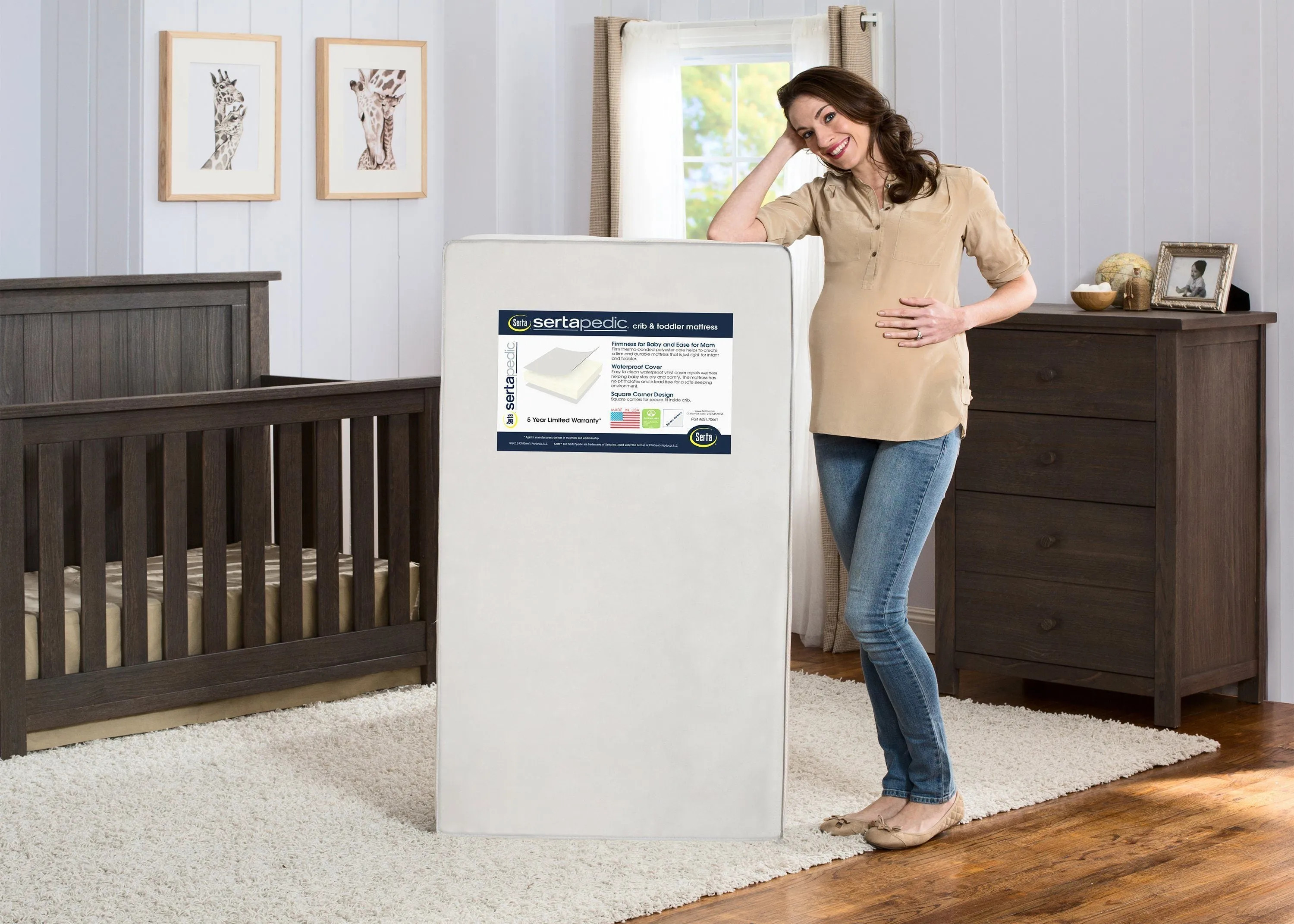 Serta® SertaPedic® Moongaze Crib and Toddler Mattress