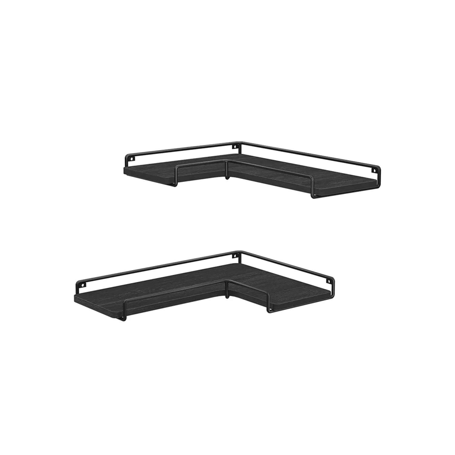 Set of 2 Corner Floating Shelves