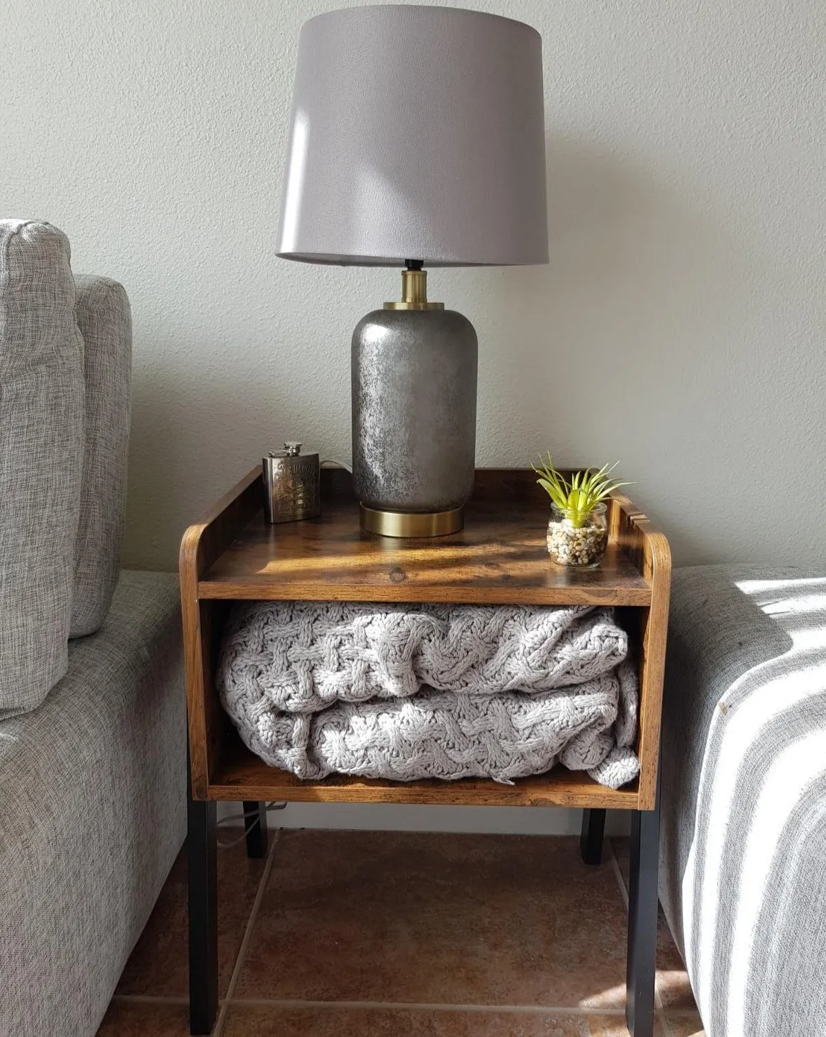 Side Table | Nightstands | Set of 2 Stackable End Table