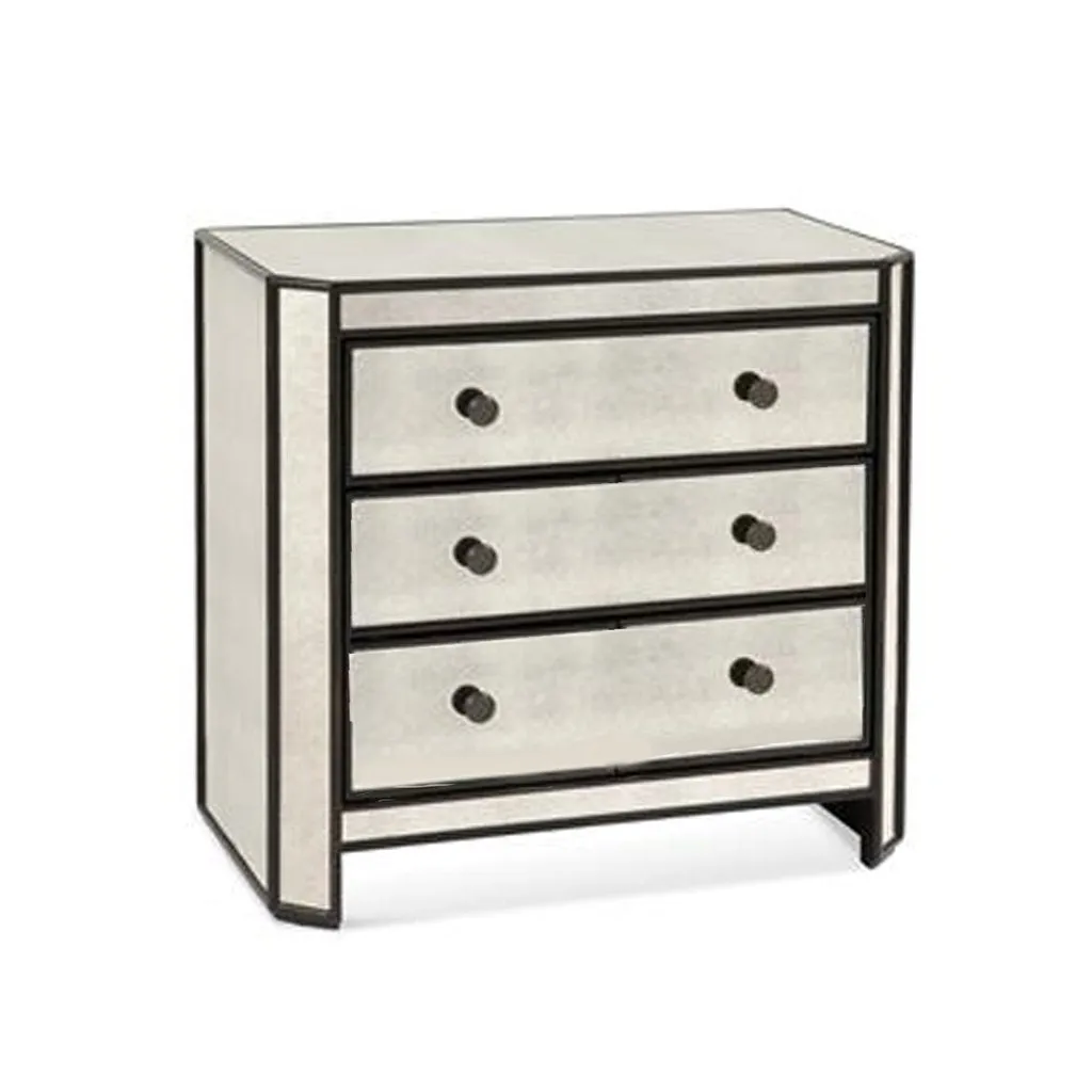 Silver 9-Drawer Dresser and two 3-Drawer Nightstands Package (3-piece)- Model Powell