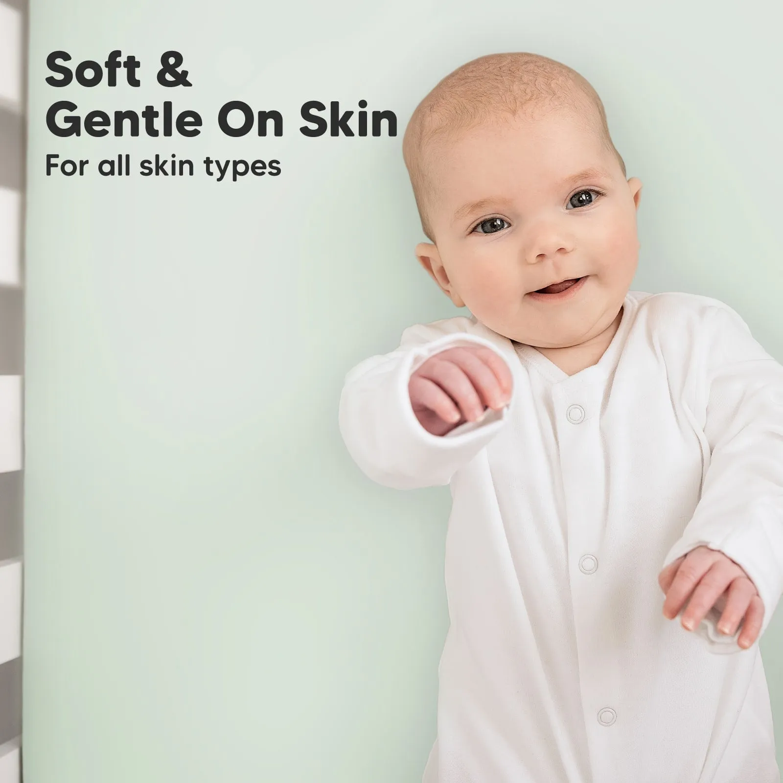 Soothe Fitted Crib Sheet (Cove)