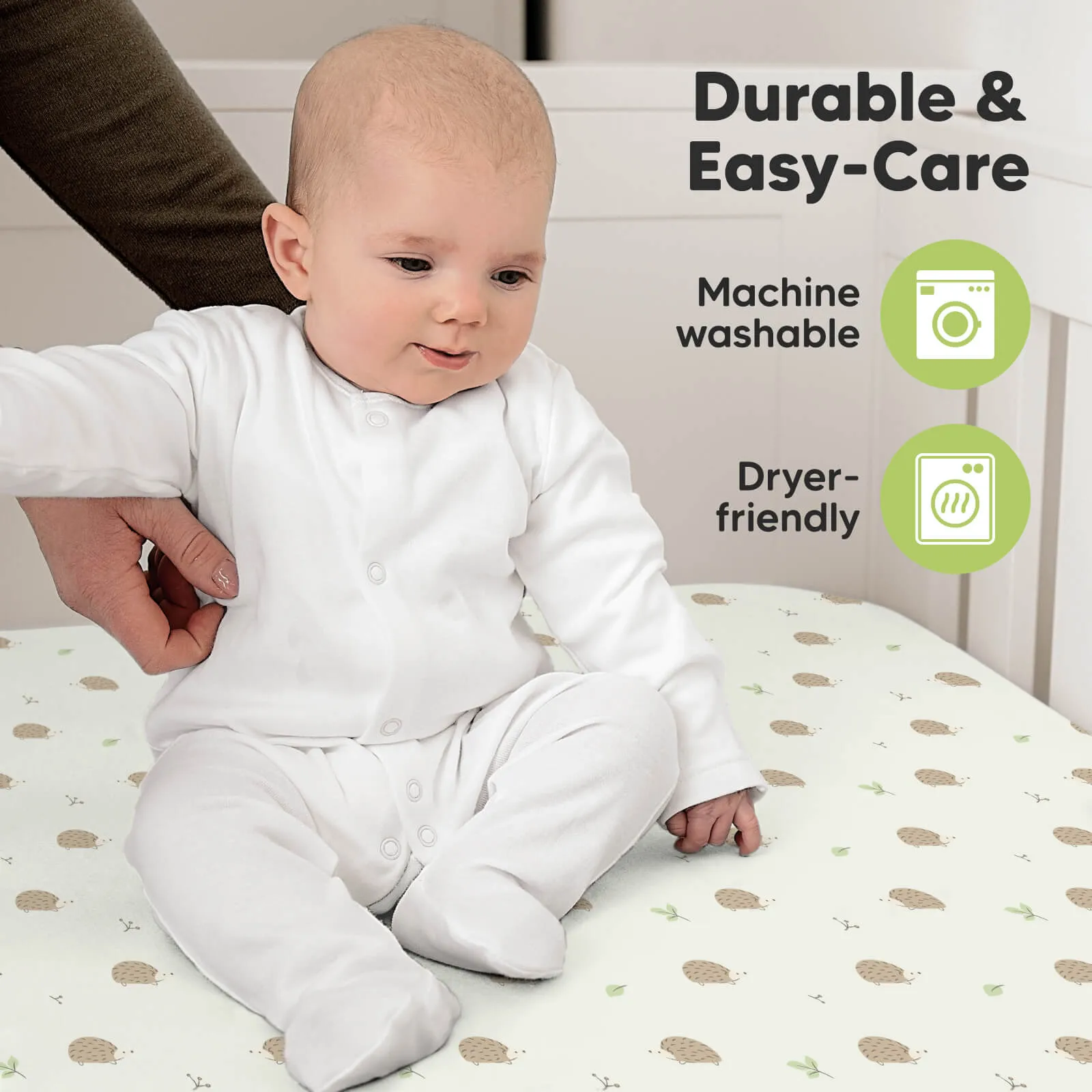 Soothe Fitted Crib Sheet (Nibbles/Bruce)