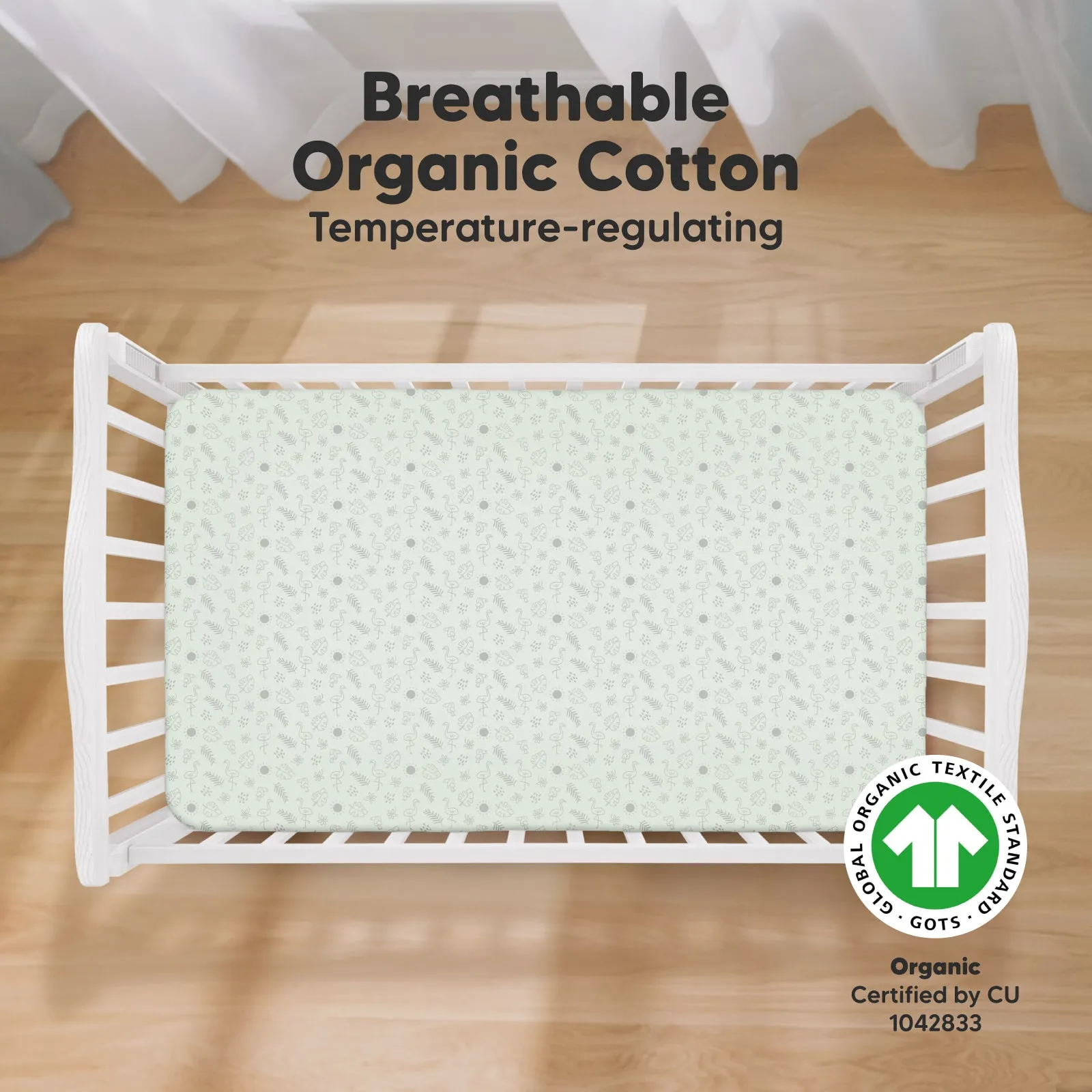 Soothe Fitted Crib Sheet (Tropic Oasis)