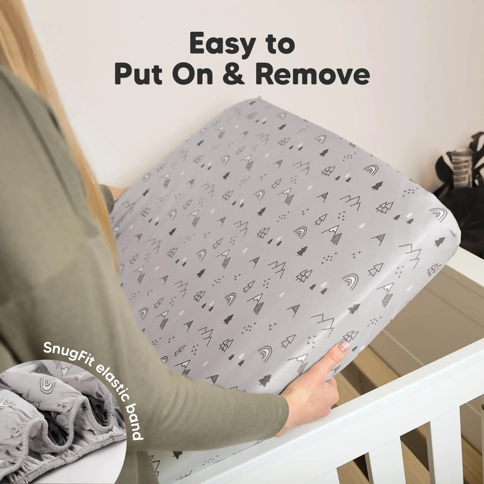 Soothe Fitted Crib Sheet