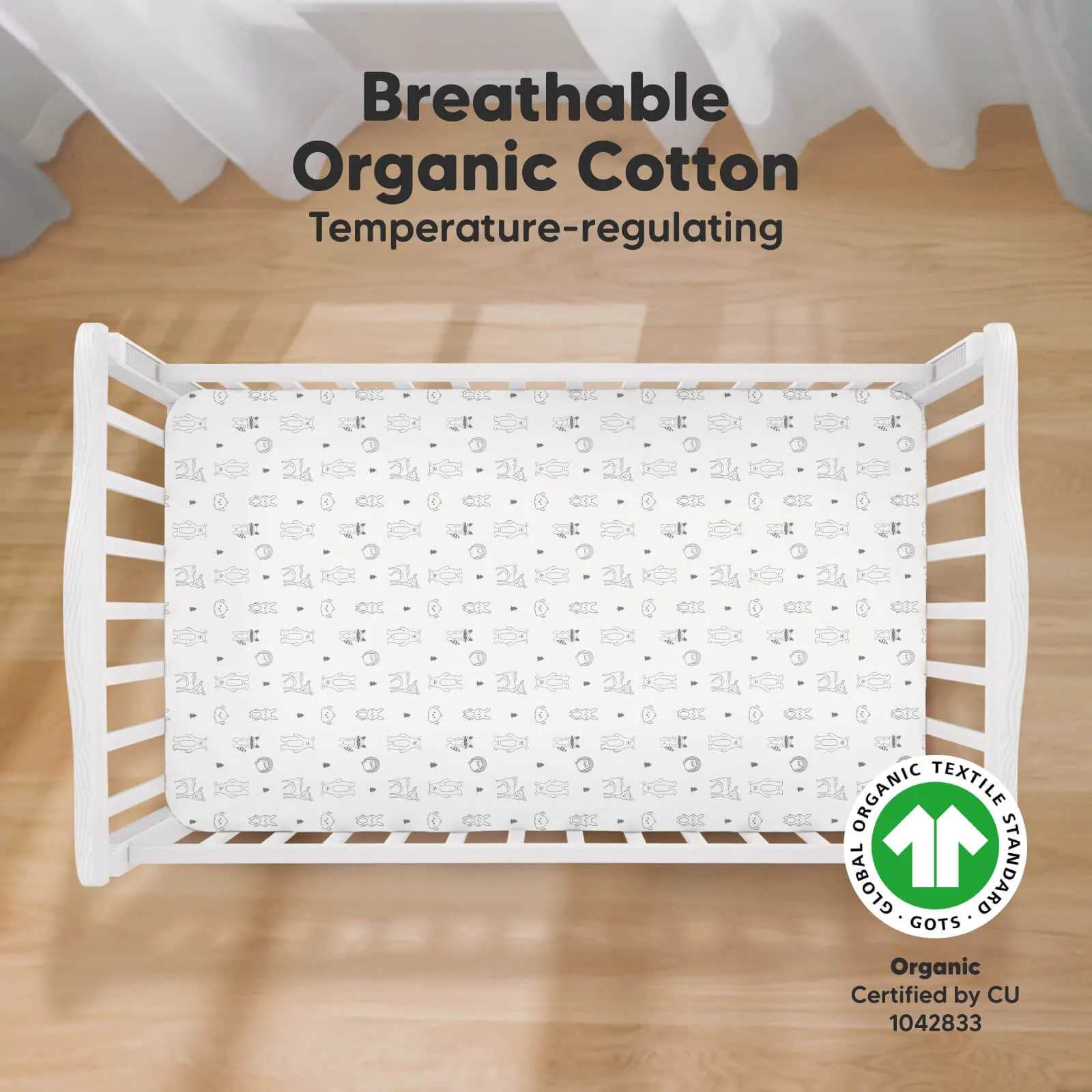 Soothe Fitted Crib Sheet