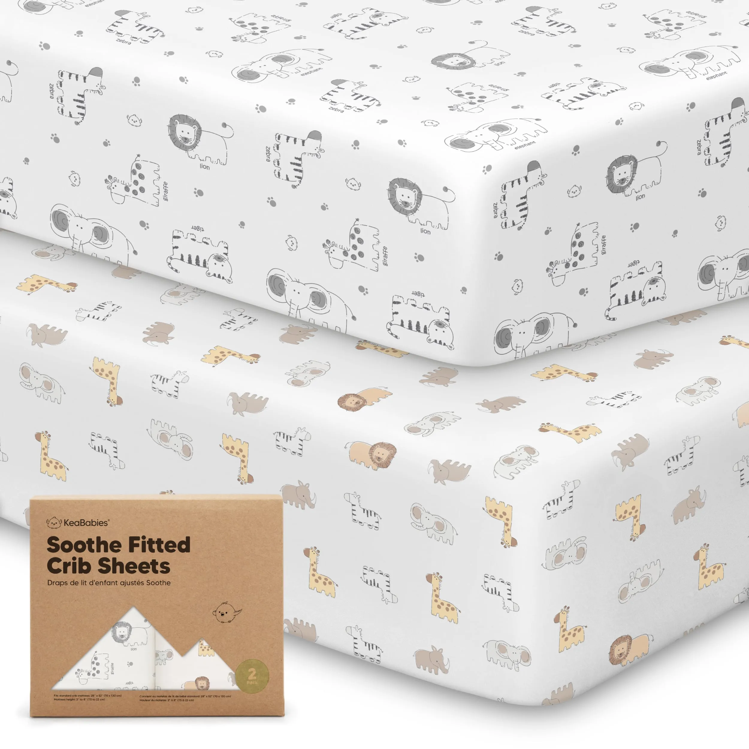 Soothe Fitted Crib Sheet